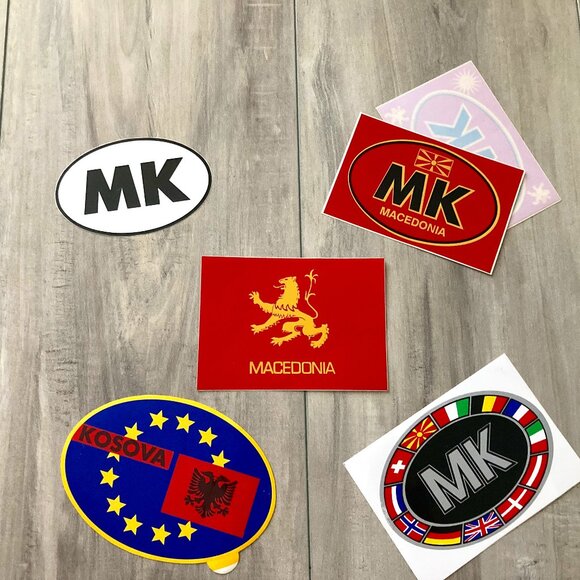RARE VINTAGE Macedonia Car Sticker - Picture 2 of 2